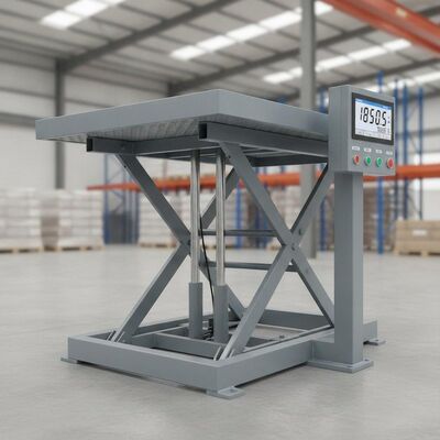 2000 کیلوگرم ظرفیت پلت فرم وزن هیدرولیکی با 1500 × 1200mm میز بلند کننده ترازو برای میز بلند کننده صنعتی