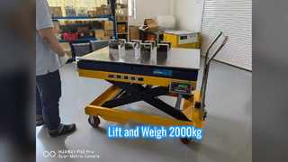 ترازوی میز بالابر هیدرولیک SMARTWEIGH 2000kg صنعتی